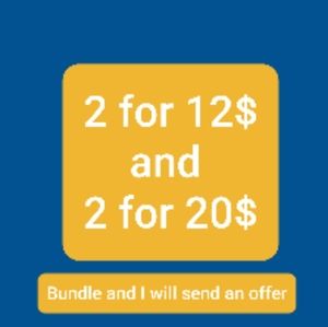 Sale👈 2 for 12 and 2 for 20.